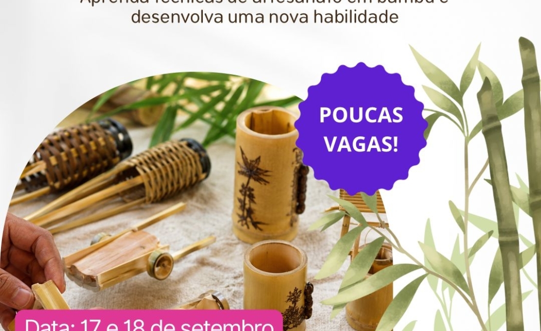 Prefeitura de Antonina em parceria promove curso gratuito de Artesanato em Bambu