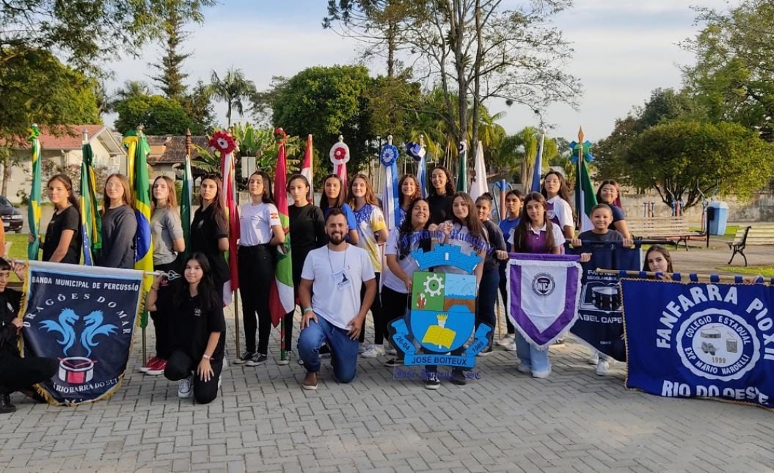 Fanfarra Única De Antonina, Participou Na Cidade De Agrolândia – Sc De Um Worksho...