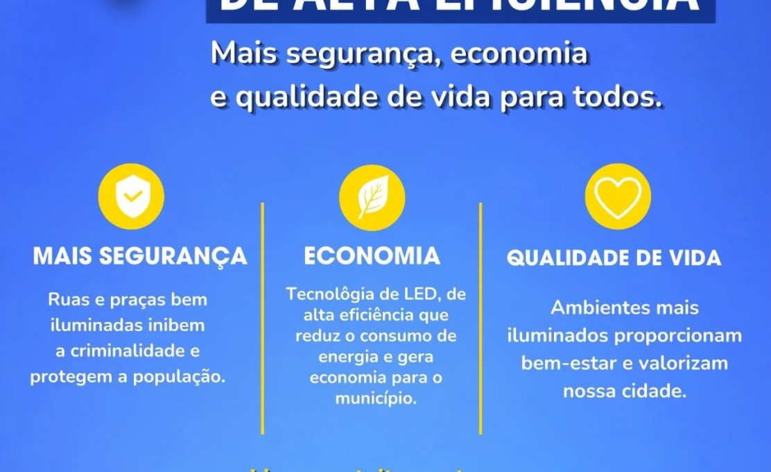 Iluminação pública de alta eficiência em Antonina 