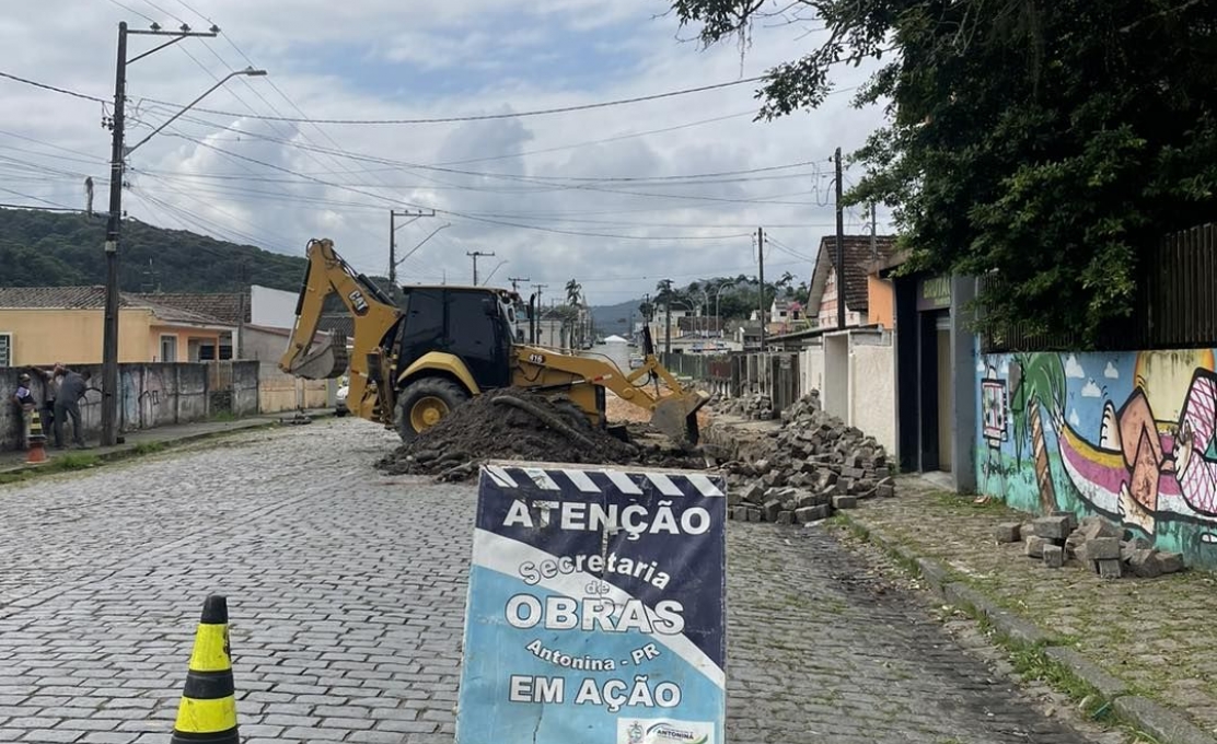 Prefeitura De Antonina Segue Realizando Obras Urbanísticas Pela Cidade  