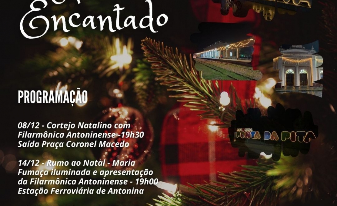 Prefeitura De Antonina Divulga A Programação Do Natal Encantado