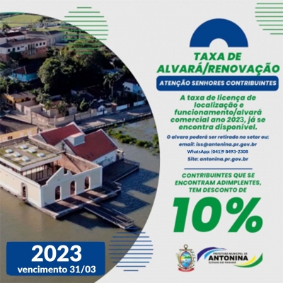 Taxa de Alvará/Renovação