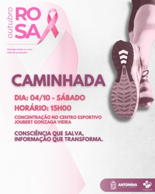 Caminhada Outubro Rosa em Antonina 