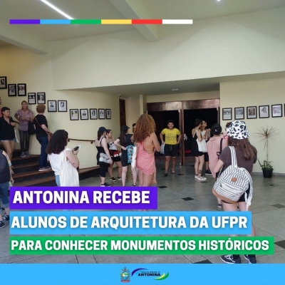 Antonina recebe alunos de arquitetura da UFPR 