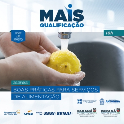 Prefeitura de Antonina em parceria com a Fecomércio PR oferecem cursos de qualificação gratuita