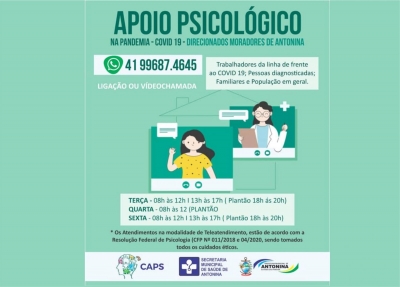 APOIO PSICOLOGICO NA PANDEMIA DO COVID19