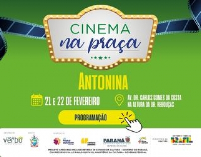 Antonina recebe projeto Cinema na Praça 