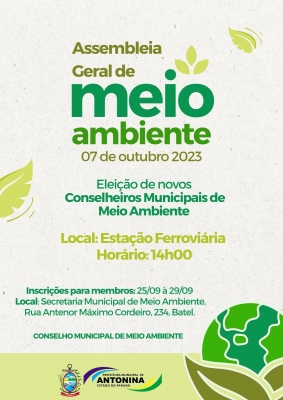 Aberto as inscrições para membros que desejam participar da Assembleia Geral do Meio Ambiente