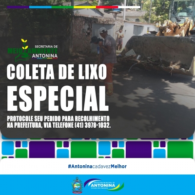 Coleta de lixo especial 