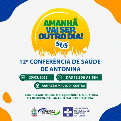 12ª  Conferência Mundial de Saúde em Antonina