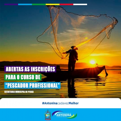 Aberto as inscrições para o curso “Pescador Profissional” 