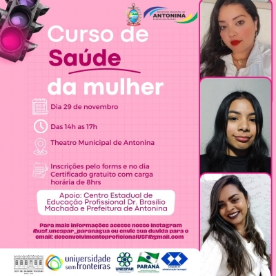 Unespar em parceria com a Prefeitura de Antonina promovem Curso de Saúde da Mulher