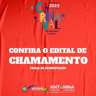 Prefeitura de Antonina disponibiliza Edital de Chamamento para Praça de Alimentação