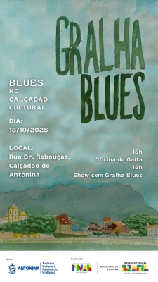 O som do Blues vai tomar conta de Antonina neste sábado!