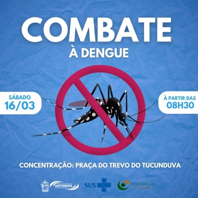 Mutirão contra a dengue no próximo sábado