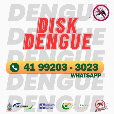Prefeitura de Antonina disponibiliza Disk Dengue para população