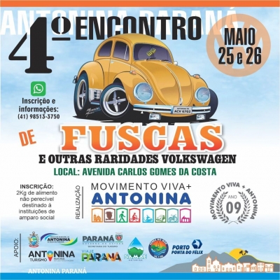 Antonina recebe o 4º Encontro de Fuscas 