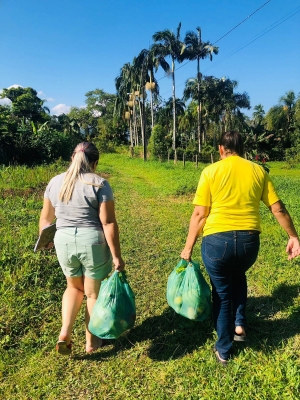 Prefeitura de Antonina realiza entrega de alimentos de produção rural para famílias em vulnerabilidade social