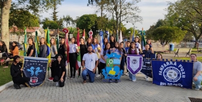 Fanfarra Única de Antonina, participou na cidade de Agrolândia – SC de um Workshop especializado para fanfarras