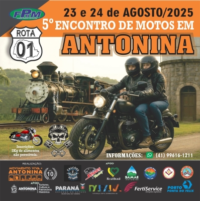 Antonina recebe o 5º Encontro de Motos 