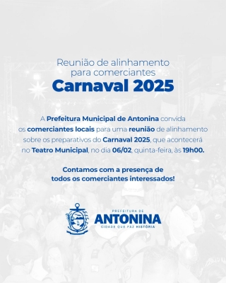 Prefeitura de Antonina realiza reunião de alinhamento com comerciantes para o Carnaval 2025