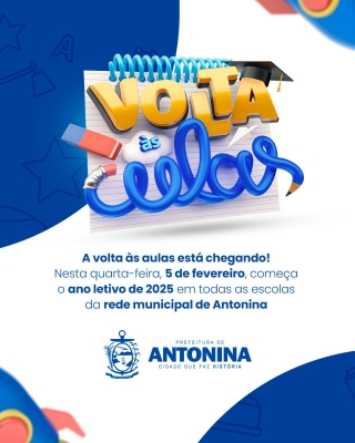 Aulas na Rede Municipal de Antonina retornam nesta quarta-feira (5)