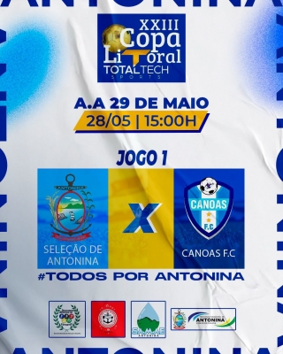 Seleção Antoninense estreia na XXIII Copa Litoral contra o Canoas F.C