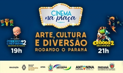 Antonina recebe Cinema na Praça, venha participar