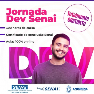 Prefeitura de Antonina oferece curso gratuito de tecnologia em parceria com o SENAI Paraná
