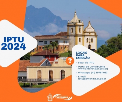 Prefeitura de Antonina disponibiliza o I P T U 2024