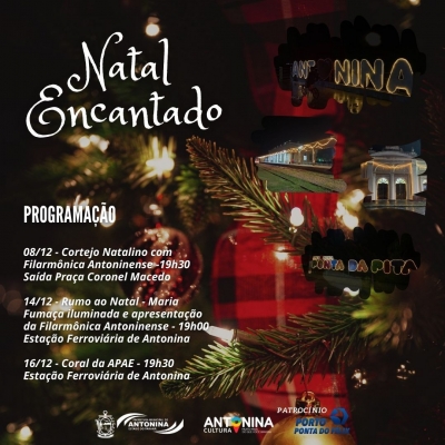 Prefeitura de Antonina divulga a programação do Natal Encantado