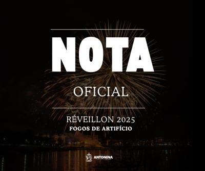 NOTA OFICIAL - REVÉILLON 2025 FOGOS DE ARTIFÍCIO 