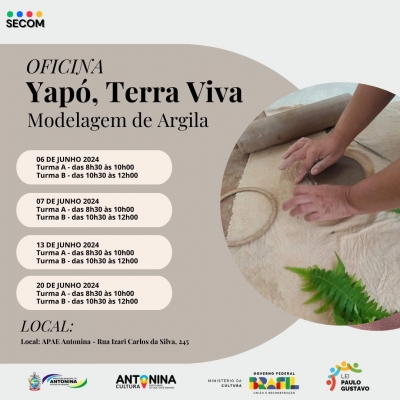 Vagas abertas para oficina Yapó, Terra Viva 