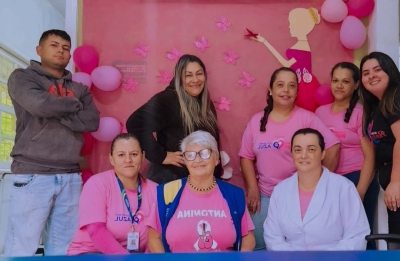 Outubro Rosa movimenta a UBS do Bairro Alto com ações de saúde e conscientização 