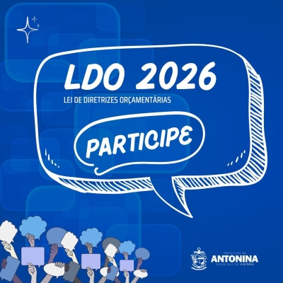 Prefeitura de Antonina divulga o LDO para a participação popular