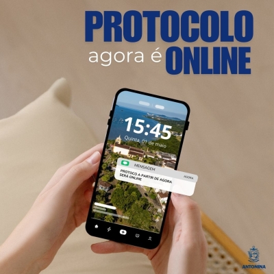 A partir de 1º de maio, todos os Protocolos serão realizados exclusivamente de forma online