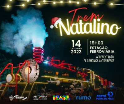 Natal Encantado em Antonina recebe o Trem Natalino da Rumo