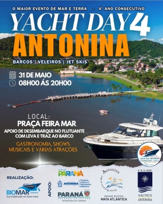 Antonina se prepara para receber o Yacht Day 4 Encontro Náutico pelo quarto ano consecutivo