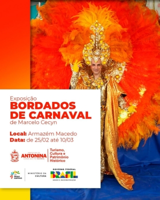 Exposição “Bordados de Carnaval” de Marcelo Cecyn encanta Antonina