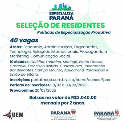 Prefeitura de Antonina apoia divulgação do Programa Estadual Especializa Paraná