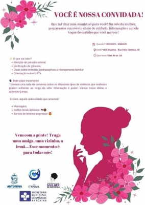 Prefeitura de Antonina realiza evento voltado para a saúde e bem-estar das mulheres