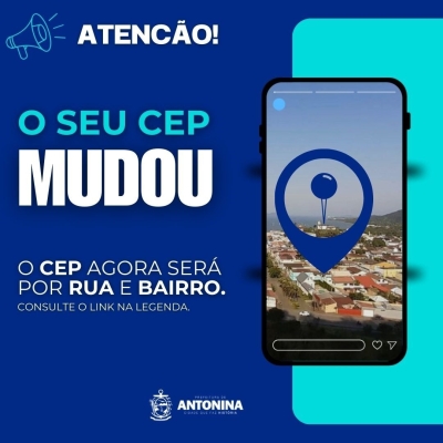 Antonina passa a ter diferentes CEP`s por endereço 
