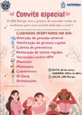 UBS Barigui promove manhã especial para as mulheres 