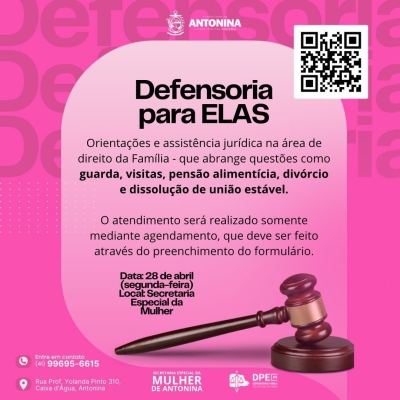 Antonina recebe ação “Defensoria para Elas” 