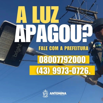 A Prefeitura de Antonina, comprometida com o bem-estar e a segurança da população, reforça a importância da participação