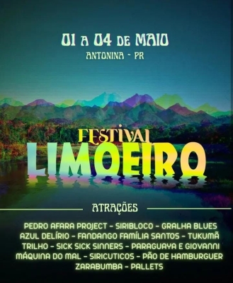 Festival Limoeiro 2025 promete cultura, natureza e entretenimento em Antonina