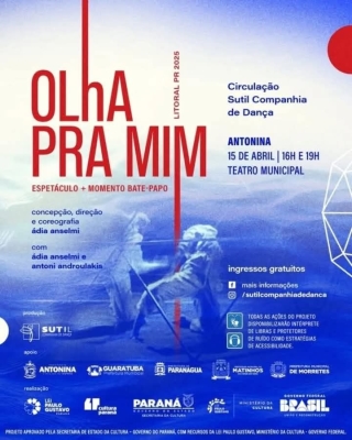 Sutil Companhia de Dança se apresenta no Theatro Municipal de Antonina