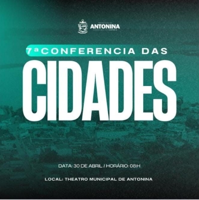 Convite para Inscrições – 7ª Conferência das Cidades