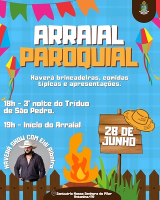 Arraial Paroquial promete animar a comunidade 