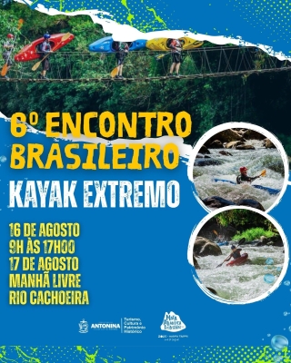Antonina recebe o 6º Encontro Brasileiro de Kayak Extremo em agosto